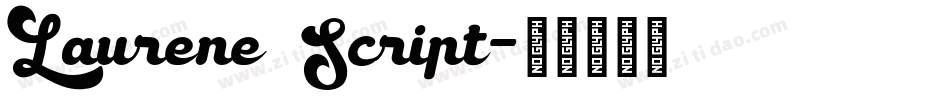 Laurene Script字体转换